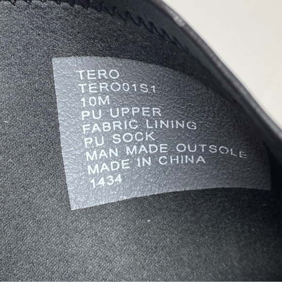 Steve Madden Tero Black Lug Sole Chunky Tall Boot 10M - Picture 14 of 16